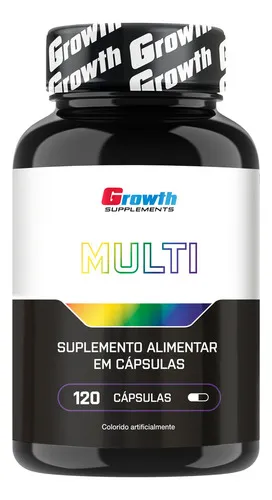 Multivitamínico 120 Cáps. Growth Supplements - Sabor Neutro (Nova Fórmula)
