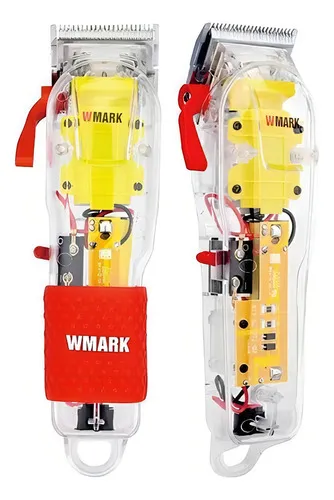 Cortador Cabelo Profissional Wmark NG-108 Transparente Sem Fio