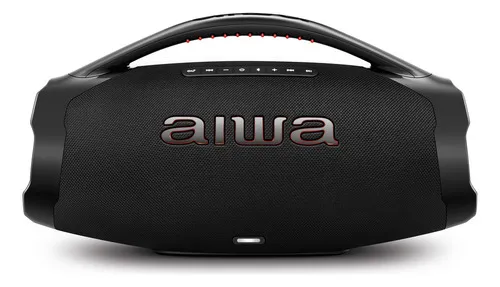 Caixa De Som Boombox Aiwa Aws-bbs-01-b Bluetooth Ip66 Tws Cor Preto