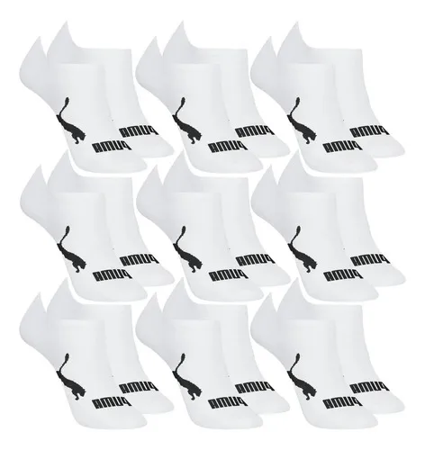 Kit 9 Pares Meias Invisível Puma Sapatilha Soquete Original