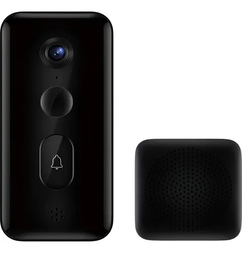 Campainha Inteligente Xiaomi Smart Doorbell 3 Com Câmera 2k Cor Preto
