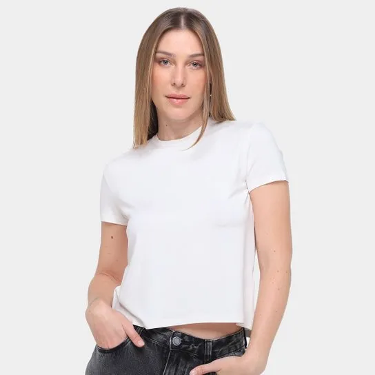 Camiseta Calvin Klein Feminina - Off White