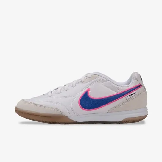 Chuteira Futsal Nike Tiempo Street Gato - Branco+Azul Royal